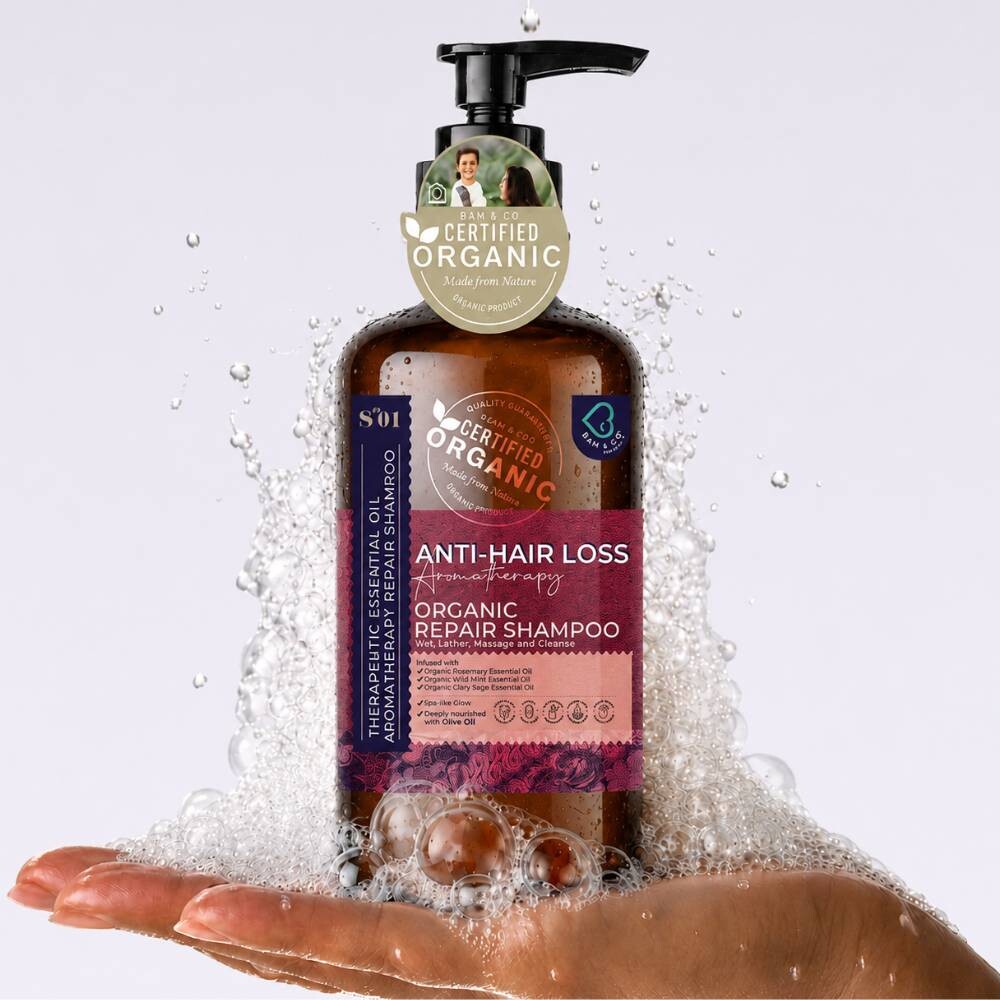 BAM & CO Organic Shampoo – Anti-Hair Loss 300ml